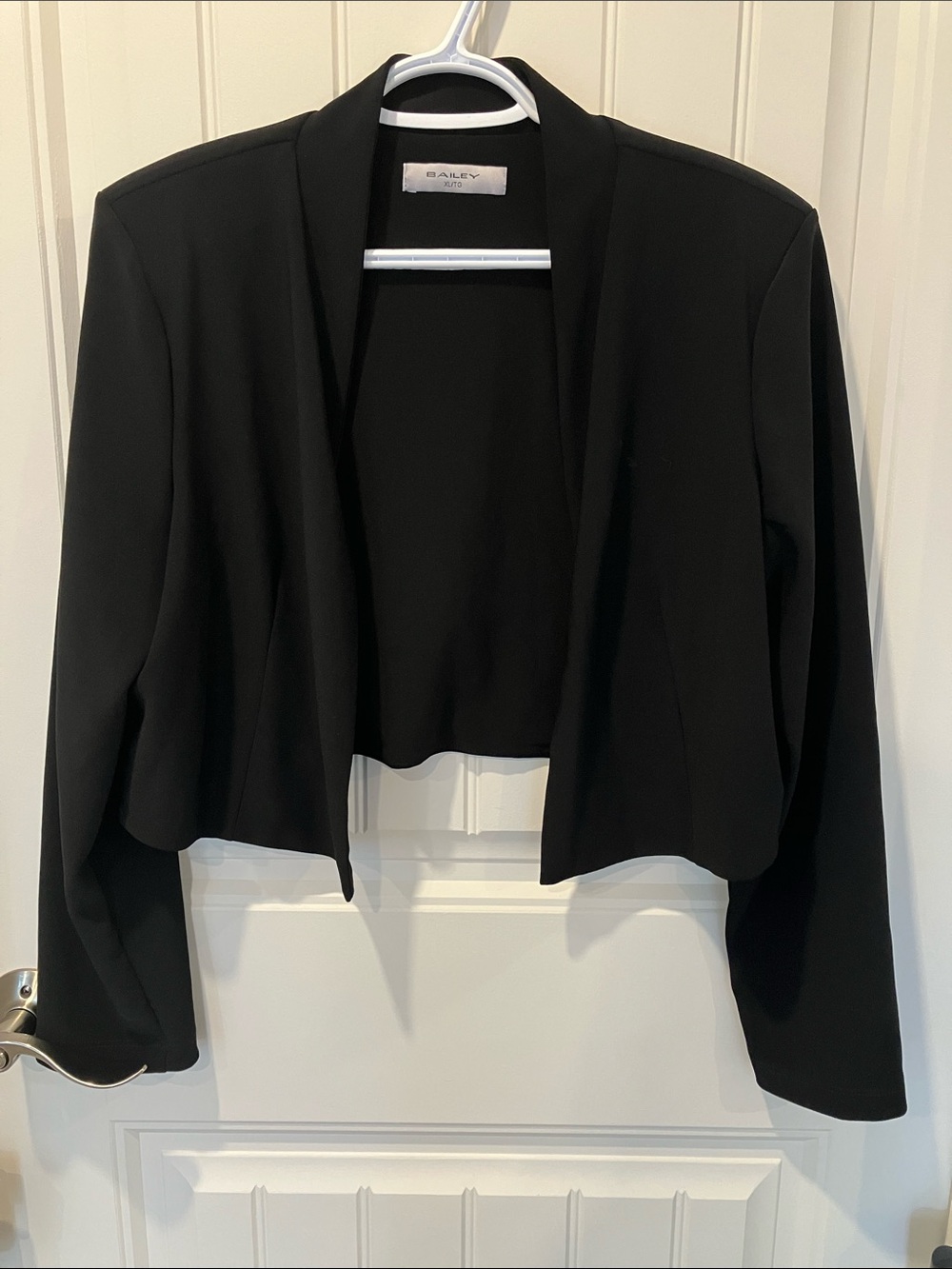 BRIAN BAILEY Bolero Shrug BLACK XL LIKE NEW